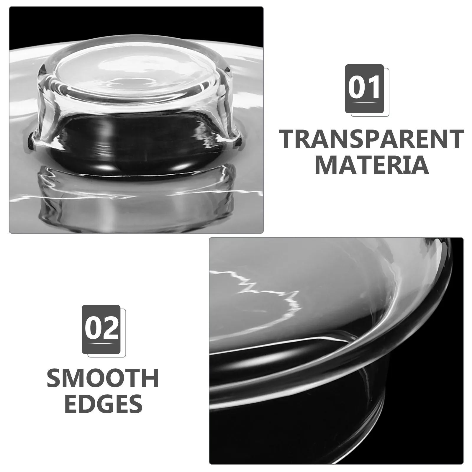 

Clear Tea Kettle Lid Glass Replacement Transparent Teapot Cover Heat-Resistant Glass Lid Easy to Clean