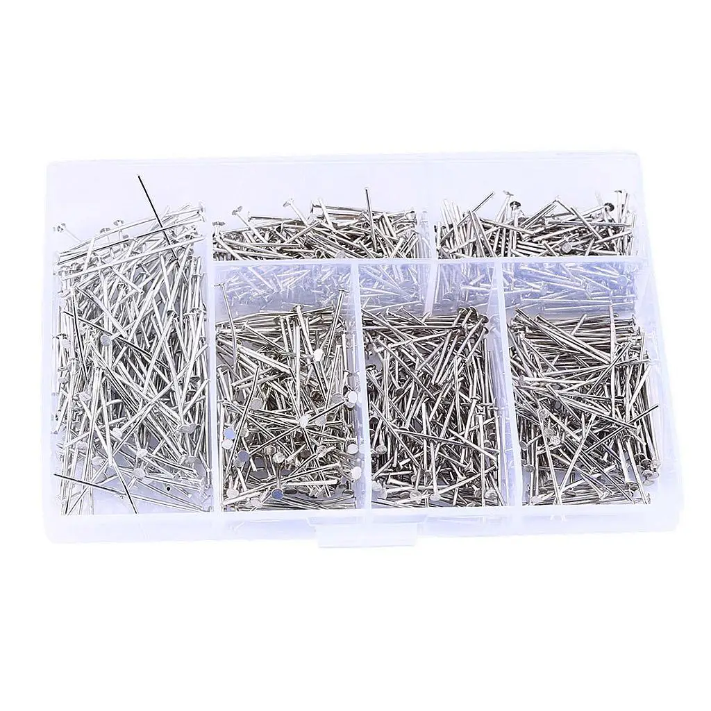 Office T Pins with Organize Box, Durable Push Pins, Good for Securing Document on Cork Board, Pinning Decorations to Wall