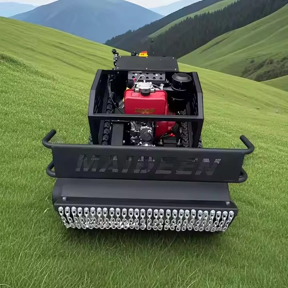 

800mm High Power Diesel Flail Lawn Mower for Home Garden 4-Stroke Cordless 24V Industrial Grade Remote Design for Cutting Grass