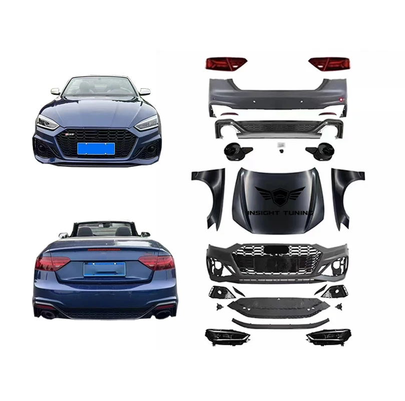 

High Quality PP Plastic Car Bodykit RS5 Body Kit for Audi A5 2008-2016 4 Doors 2 Doors Upgrade to RS5 2021+