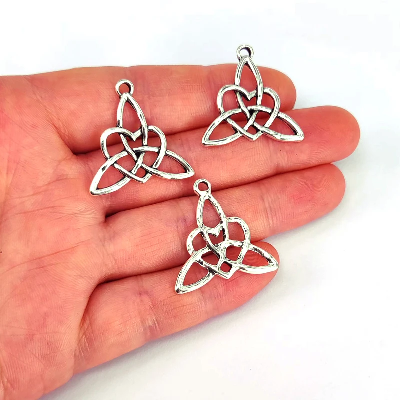 

FREE SHIPPING 50pcs Irish Celtic Lover Heart Shape pendant charms for women DIY