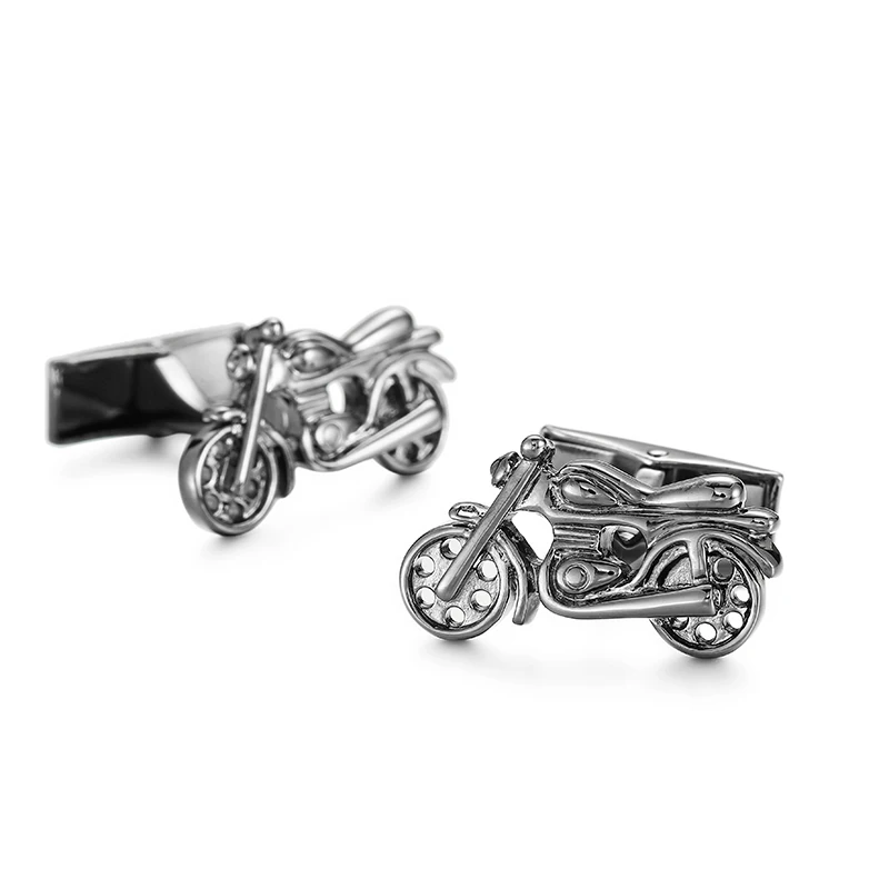 AliExpress XKZM auspicious Men's French shirt cufflinks copper material bicycle featuring racing boats motorcycles and airplane