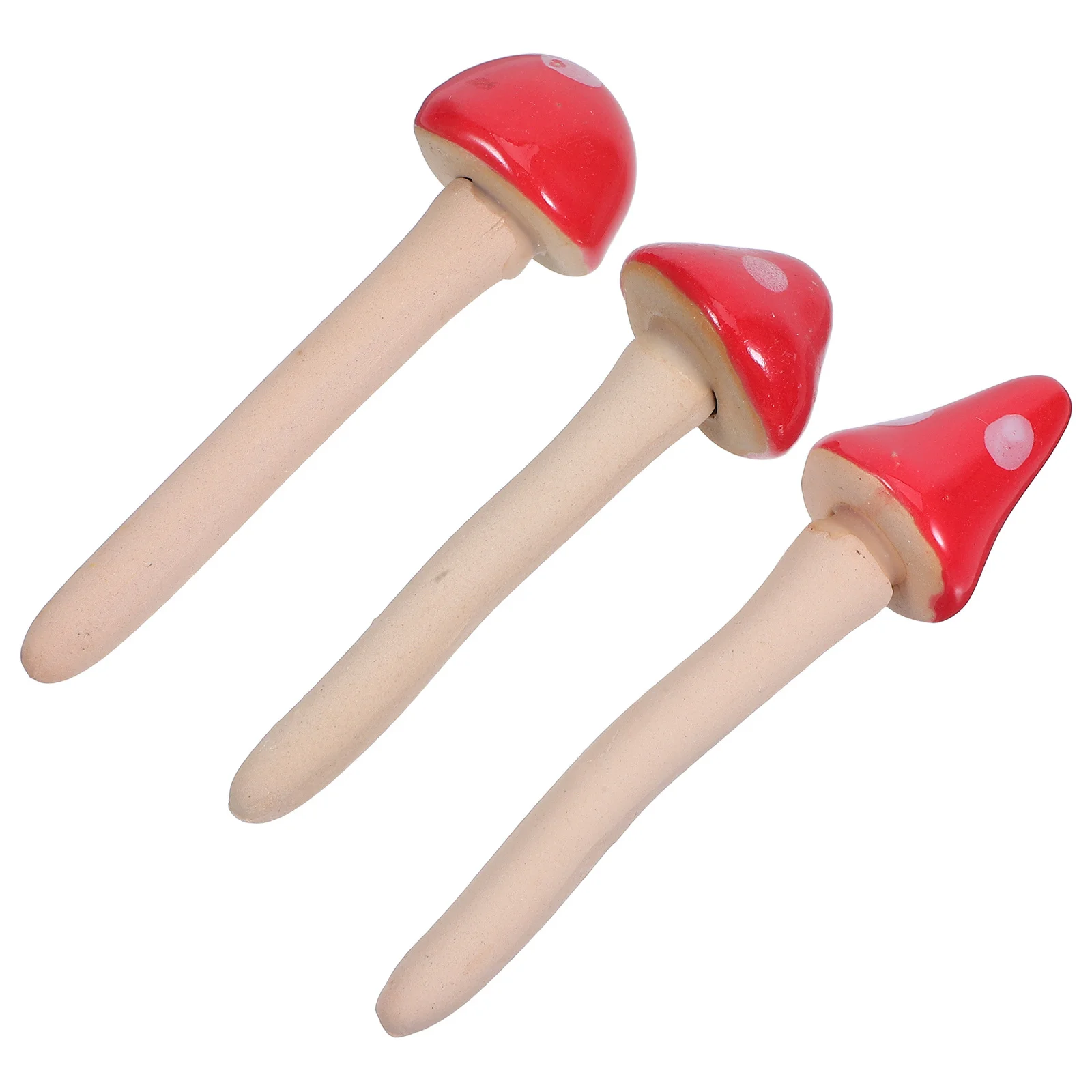 3 قطعة ديكور الفطر السيراميك سطع ديكور حديقة المنزل النمط الطبيعي اتقان غرامة لمكتب شرفة فناء سطح المكتب