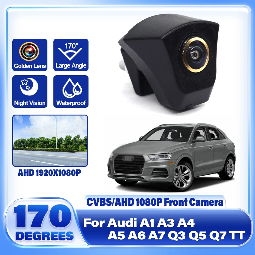 

Fisheye 170° HD Night Vision Front View Camera For Audi Forward Logo Camera For Audi A1 A3 A4 A5 A6 A7 Q3 Q5 Q7 TT Front Camera