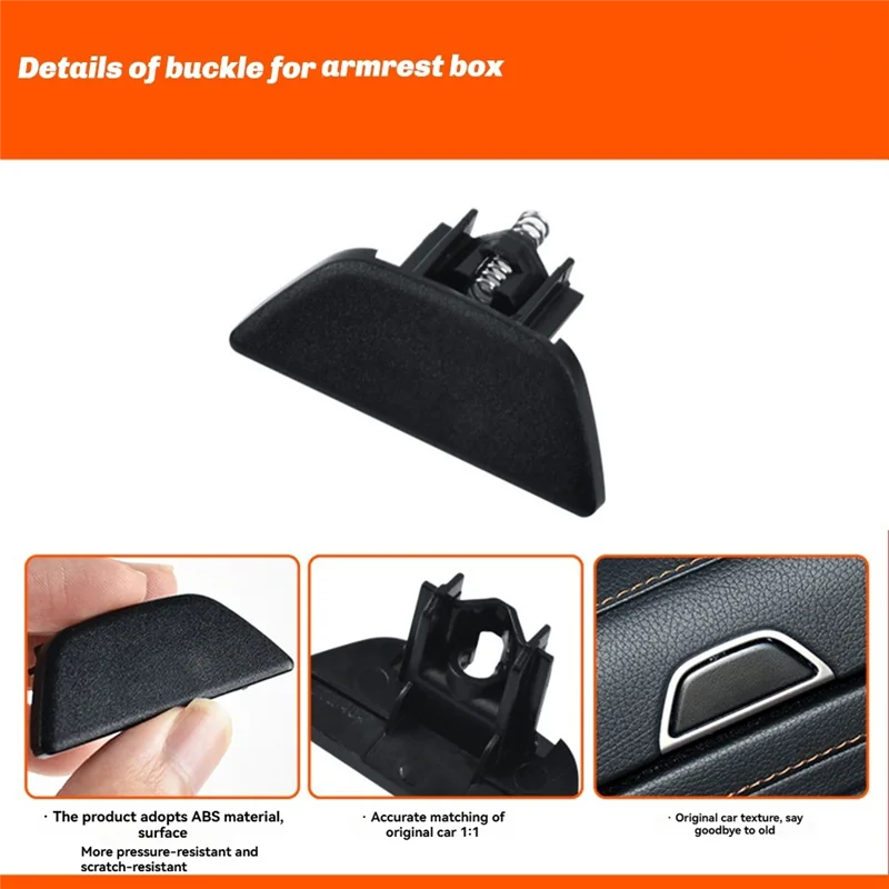 

AS-Car Center Console Lid Armrest Box Panel Switch Button Cover For Mercedes Benz S Class W222 2014-2020