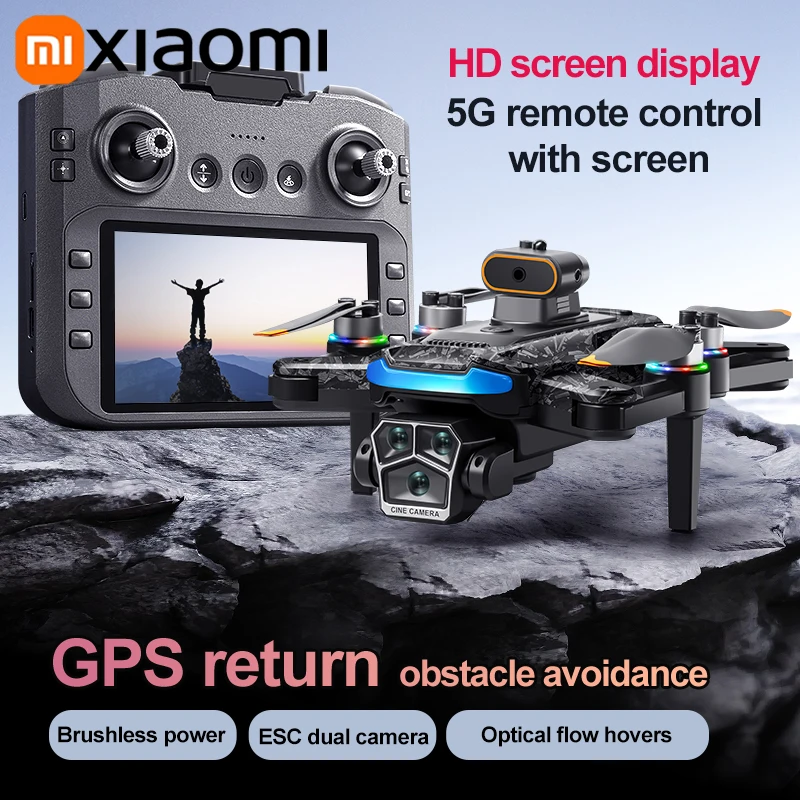 Xiaomi A14 Pro max GPS بدون فرش 8K كاميرا ثلاثية HD تدفق بصري ذكي لتجنب العوائق طائرة رباعية قابلة للطي RC بدون طيار