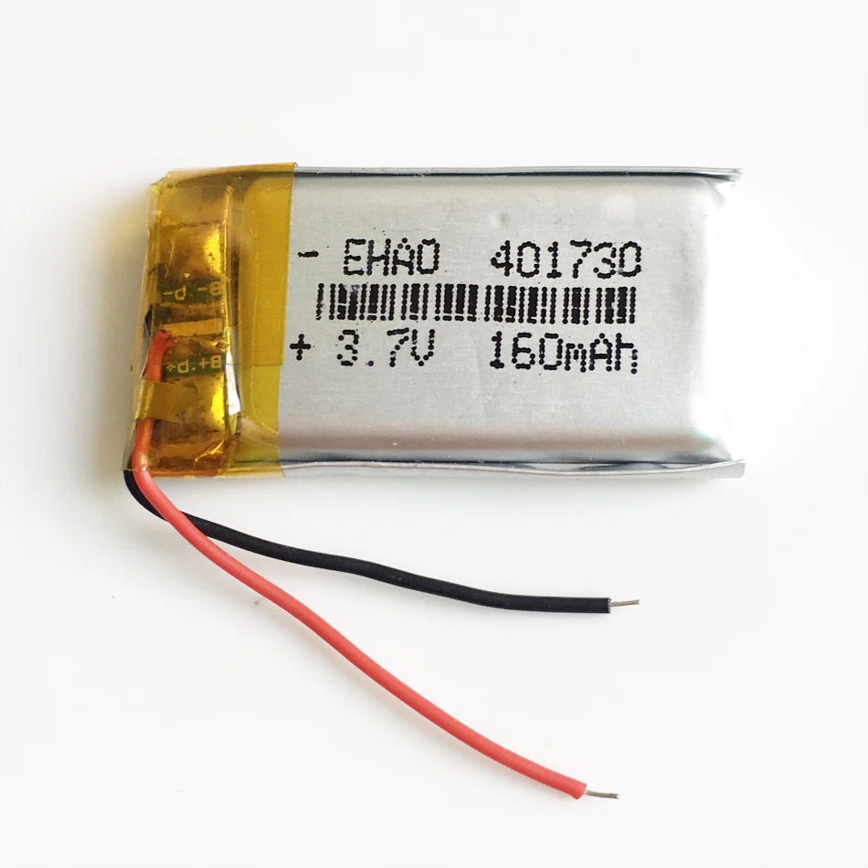 401730 3.7 فولت 160mAh بوليمر ليثيوم ليبو بطارية قابلة للشحن مخصصة بالجملة CE FCC بنفايات مسس شهادة الجودة #3