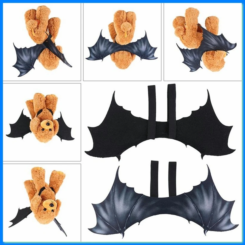 Halloween Costumes for Dogs Halloween Dog Costume Bat Wings Outfit Festive Cosplay Props for Club Outdoor Dress Up L-A57M