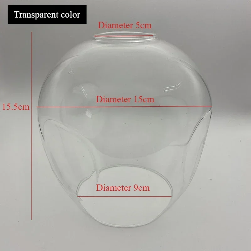 

SANDYHA Transparent Gradient Color Molecular Glass Lampshade 150mm for Living Room Dining Pendant Light Elegant Home Decor
