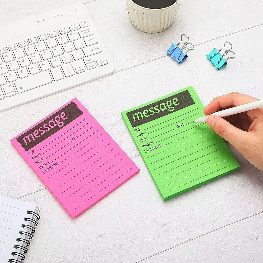 

5 Books Colorful Fluorescent Memo Pads Self Adhesive Note Stickers School Office Supplies Long Lasting Portable Paper