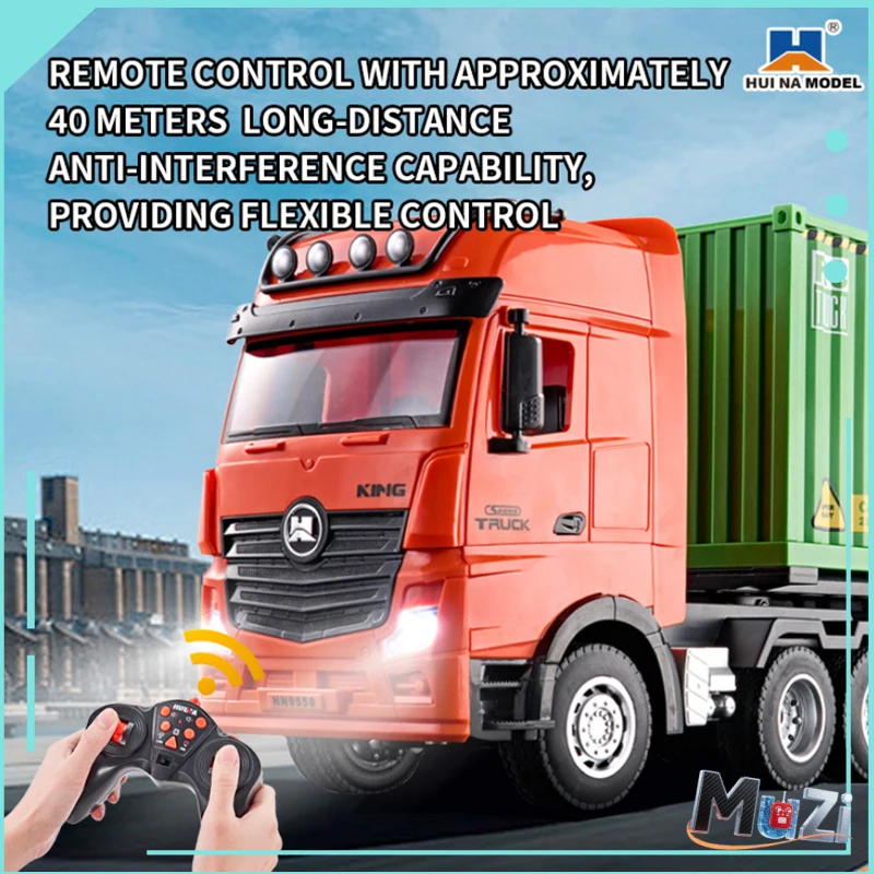 

RC Huina 1:18 Large Size Remote Control Electric Toy Truck With Sound And Light Effects For Children Rc Model Play Vehicle