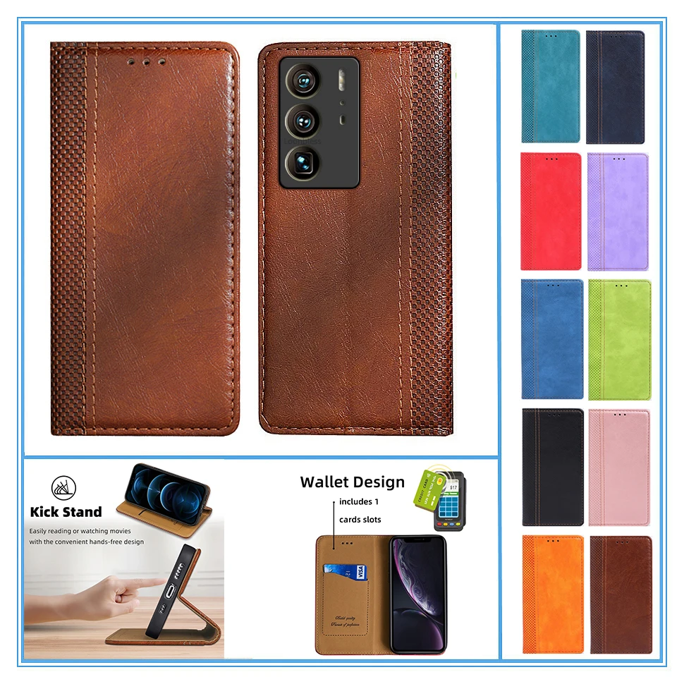 Funda de cuero para ZTE Axon 40 Ultra, Funda con tapa para teléfono ZTE Axon 40 Pro Axon40 40Pro 40Ultra, Funda para ZTE Axon 40 Lite 40 SE