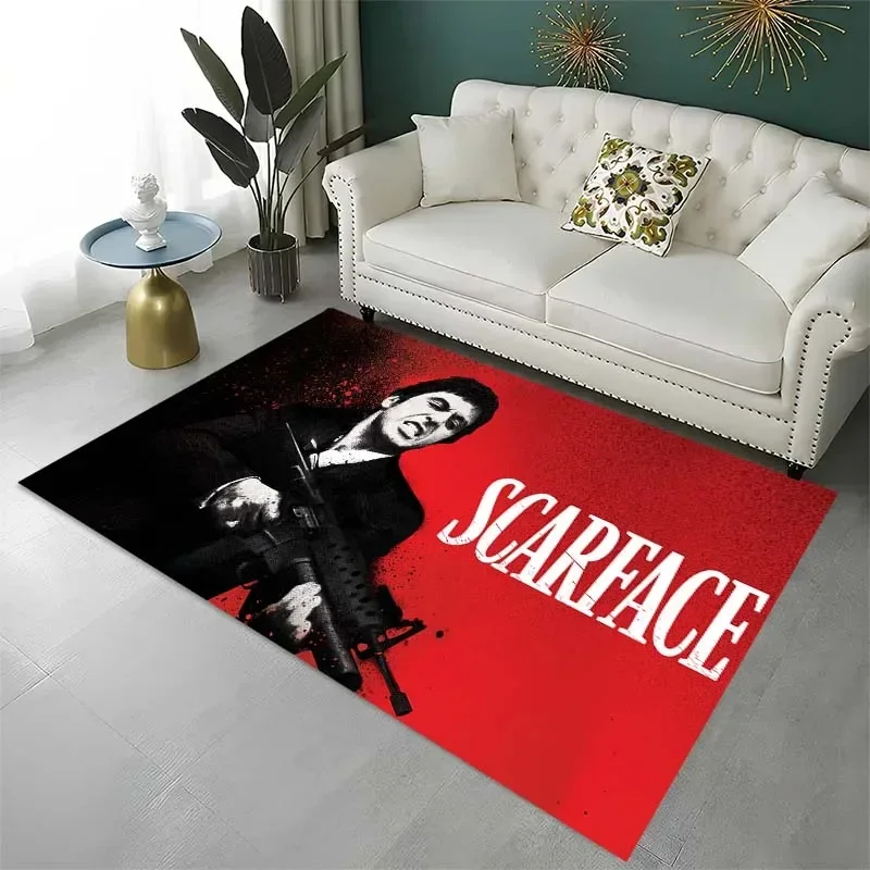 3d Scarface Scarface carpet, living room bedroom housewares children's room baby mattress, bathroom kitchen non-slip carpet gift