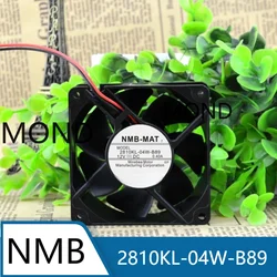 NMB 서버 냉각 선풍기 NMB-MAT 무소음 섀시 컴퓨터 CPU 전원 공급 장치 라디에이터, 2810KL-04W-B89, 12V, 0.40A, 7CM 7025, 3 선