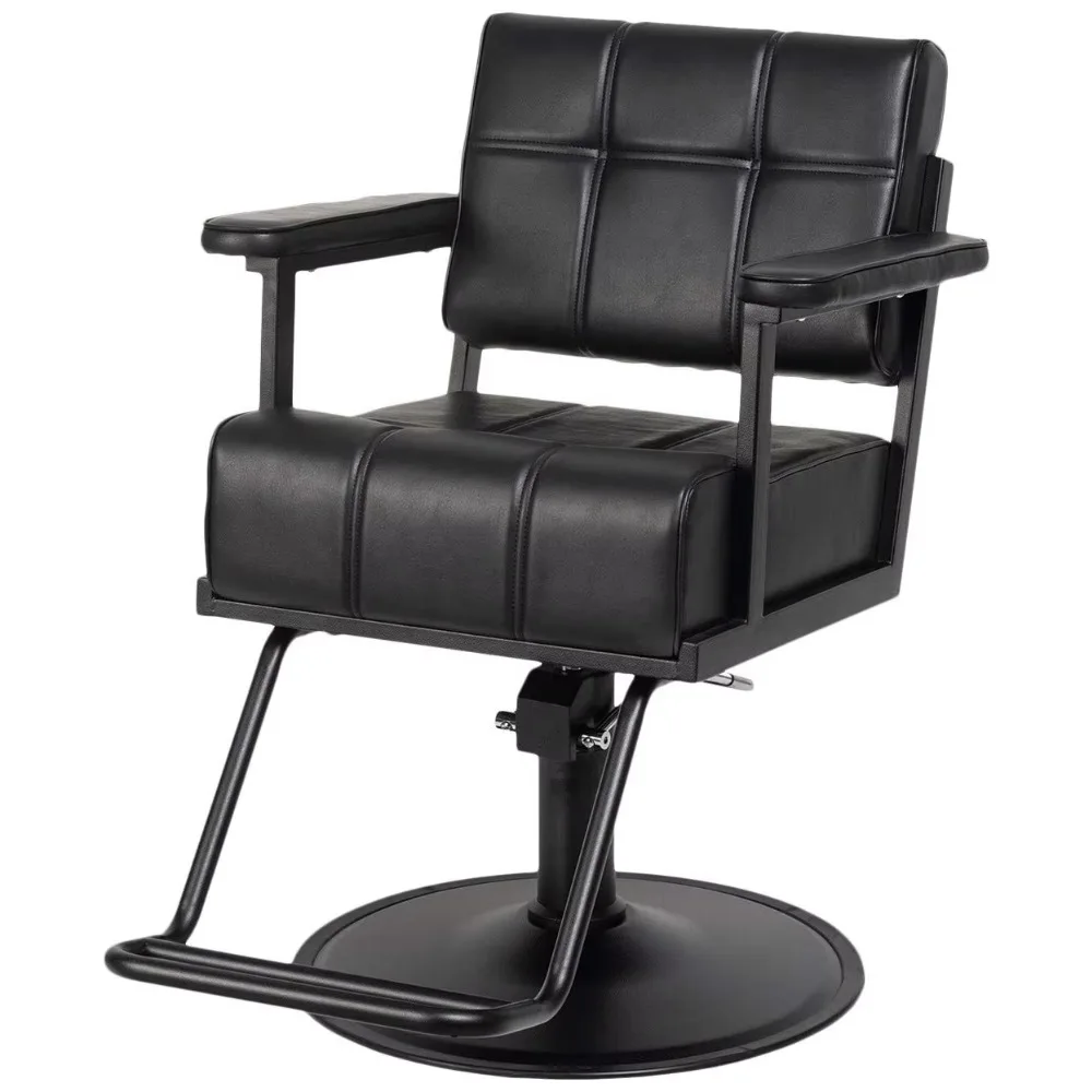 Black Styling Make up Chair for Salon Barber Shop Furniture Factory Direct Selling Hair Salon Equipment with Black Pump