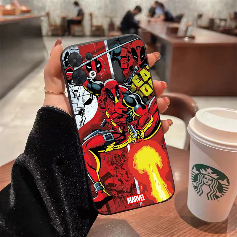 Marvel Comics Spiderman Telefoonhoesje Voor Oppo Find X 6X5X3 Pro Lite Neo Oppo Reno 9 8 7 Pro Lite 8T 8z 7z 5G Coque Carcasa