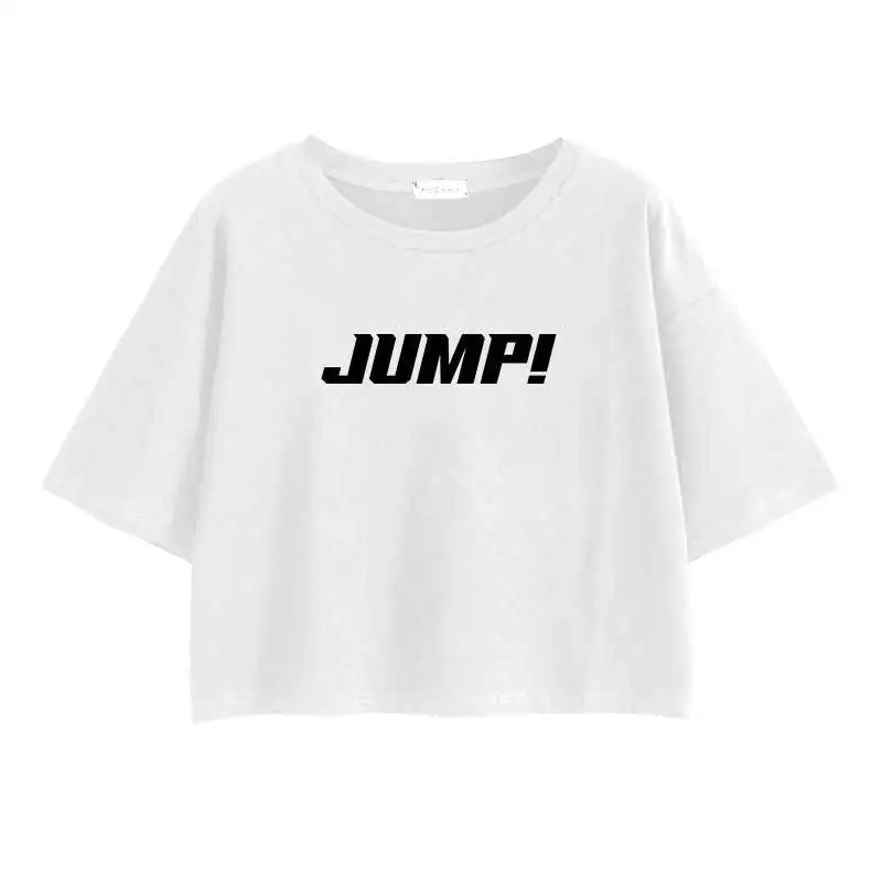 تي شيرتات قصيرة الاكمام طباعة دعم الملابس القفز أغنية واحدة جين Zhixiu جيني ليزا بارك Caiyin القطن الأميرة كم عالية الياقة #5