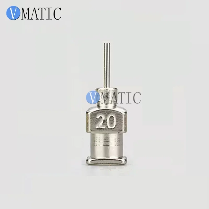 Free Shipping 12Pcs High Precision All Metal Tips 20G 1/4 Inch Tube Length Blunt Stainless Steel Syringe Needle Tips