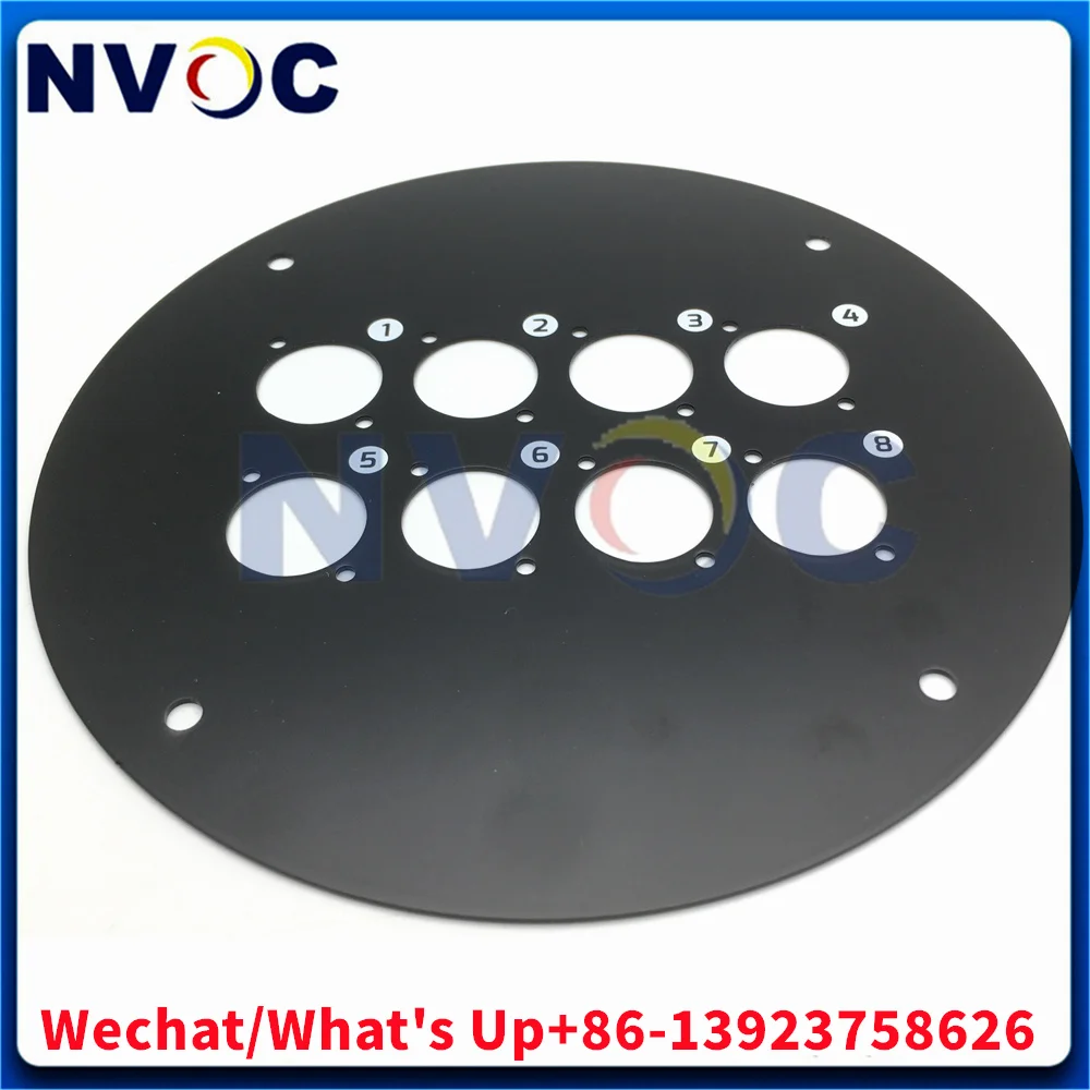 لوحة تكلفة الشحن-185-8 فتحات لـ 380 كابل شبكة الألياف الضوئية المحمول المحمول DVI CPRI إشارة تناول ملف بلاستيكي فارغ