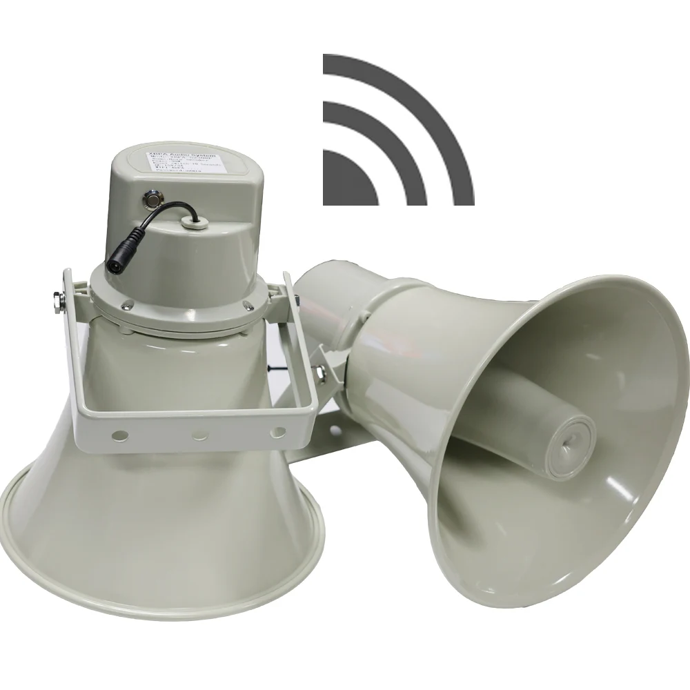 PA System Outdoor WIFI Column Speaker WIFI Horn Support WIFI/IP/4G Wireless Connection Command Center