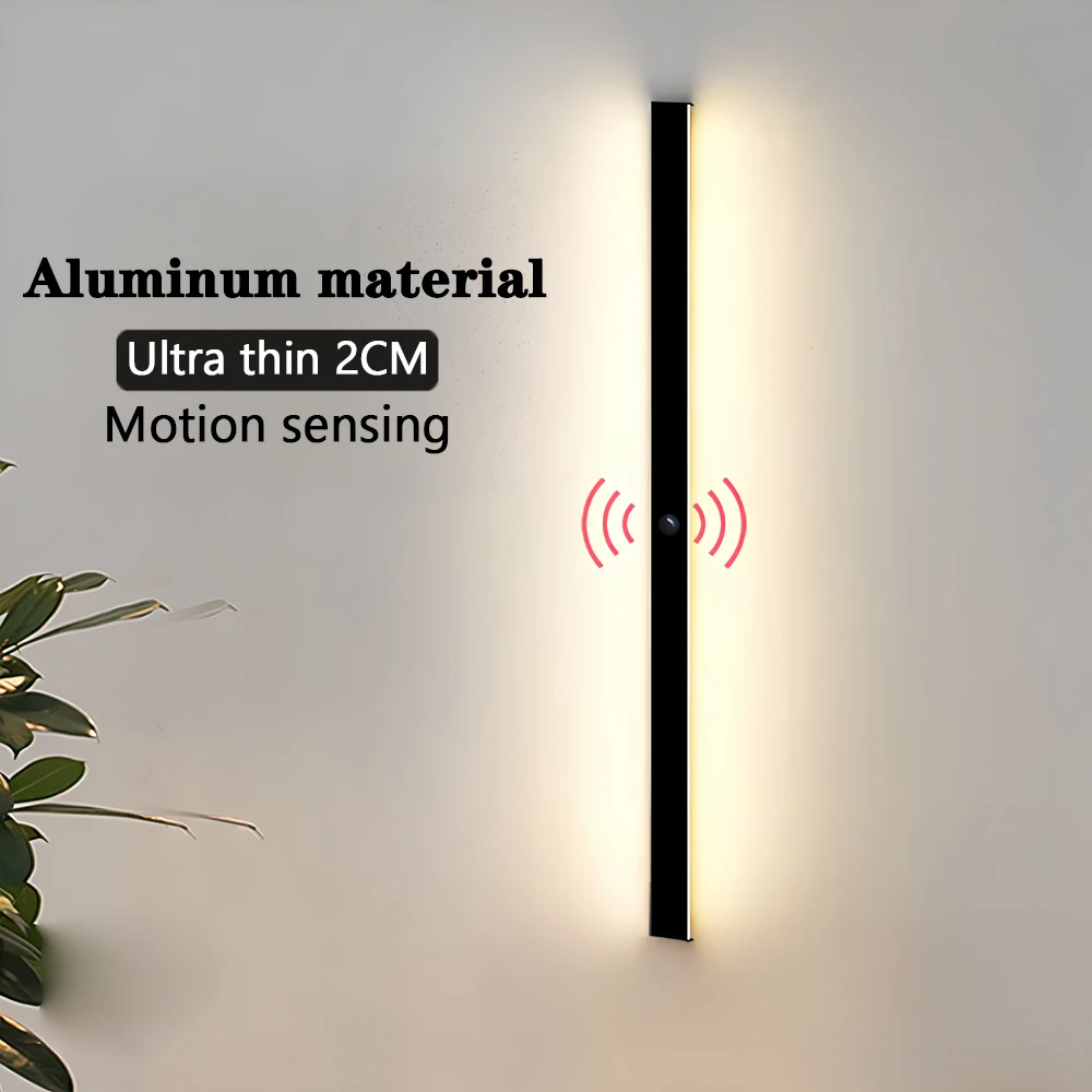 

2/1 PCS Motion sensing LED Waterproof IP65 outdoor Long wall lamp villa Wall Light Garden porch Sconce Light 110V 220V 60-200CM