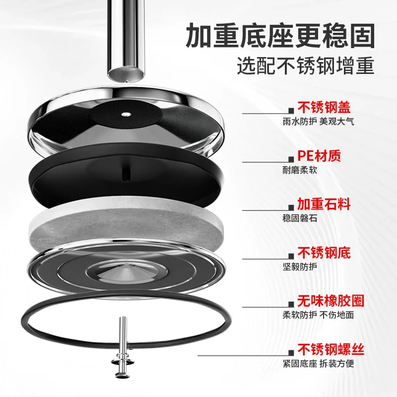 Safety Isolation Belt Telescopic Belt Queuing Fence Railing Stainless Steel Bank One Meter Line Guardrail Rod Warning Post