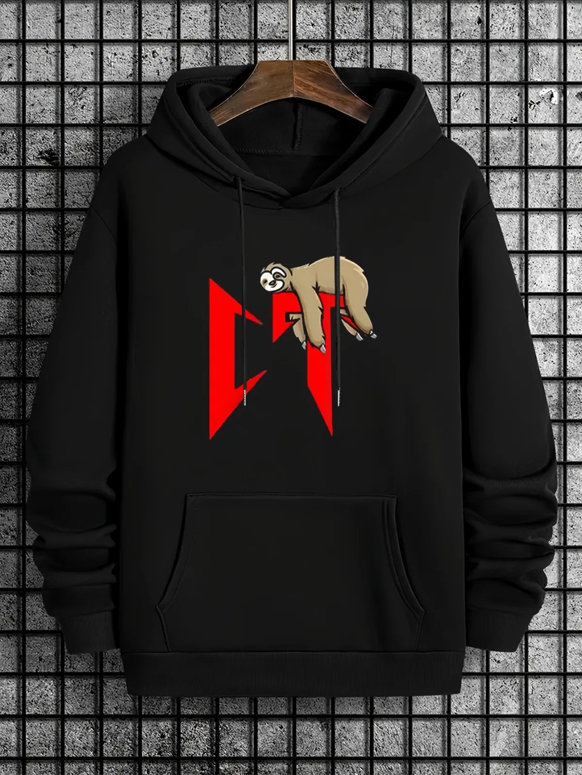 

Мужская модная толстовка с забавным узором и принтом в уличном стиле, дышащая повседневная толстовка с капюшоном на четыре сезона, очень подходит для повседневного ношения