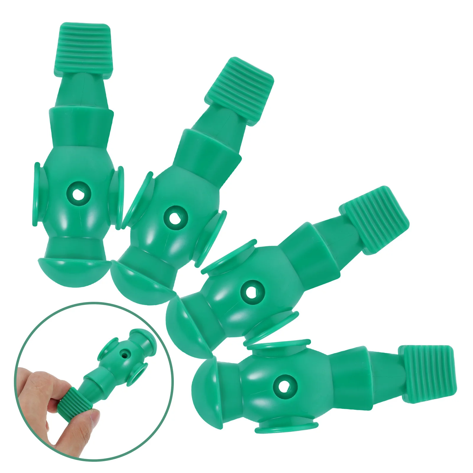 Conjunto de figuras de matraquilhos criativas, 4 unidades, substituição de resina, ergonômico, resistente, jogo de futebol