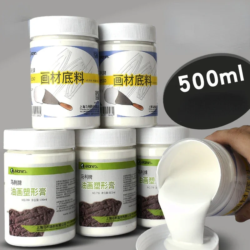 500ml Oil Paint Shaping Paste Pigment Medium Agent Acrylic Resin Texture Thickening Painting Material Base Art Supplies