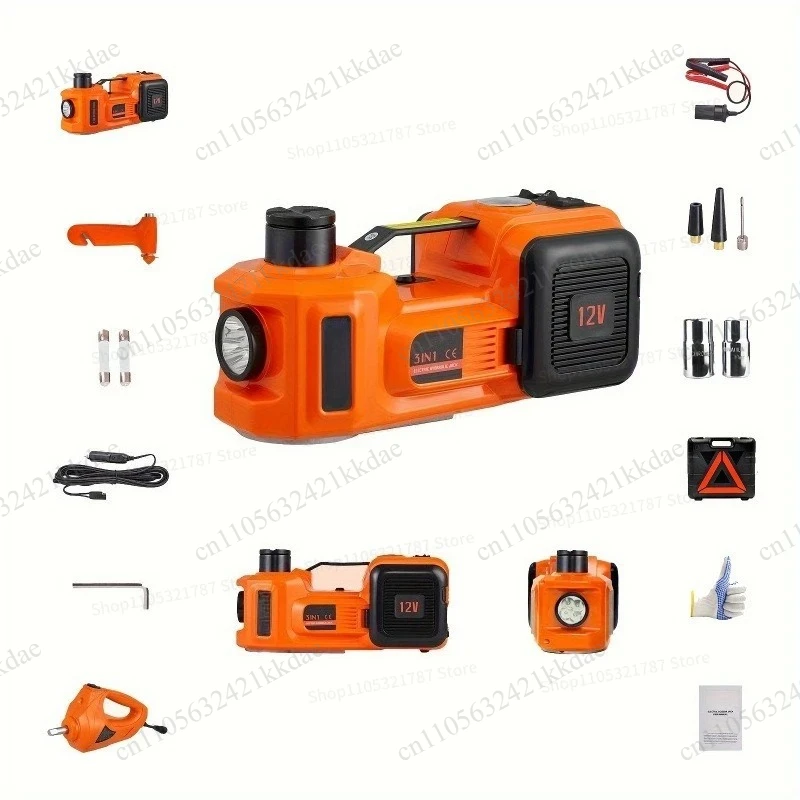 For Electric Jack Off-road, Car-mounted Horizontal Car with Electric Wrench Inflatable Tool