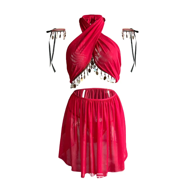 

Женское сексуальное женское белье, кровать для флирта, сексуальный горячий экзотический стиль, ажурный комплект униформы без снятия полуночного искушения