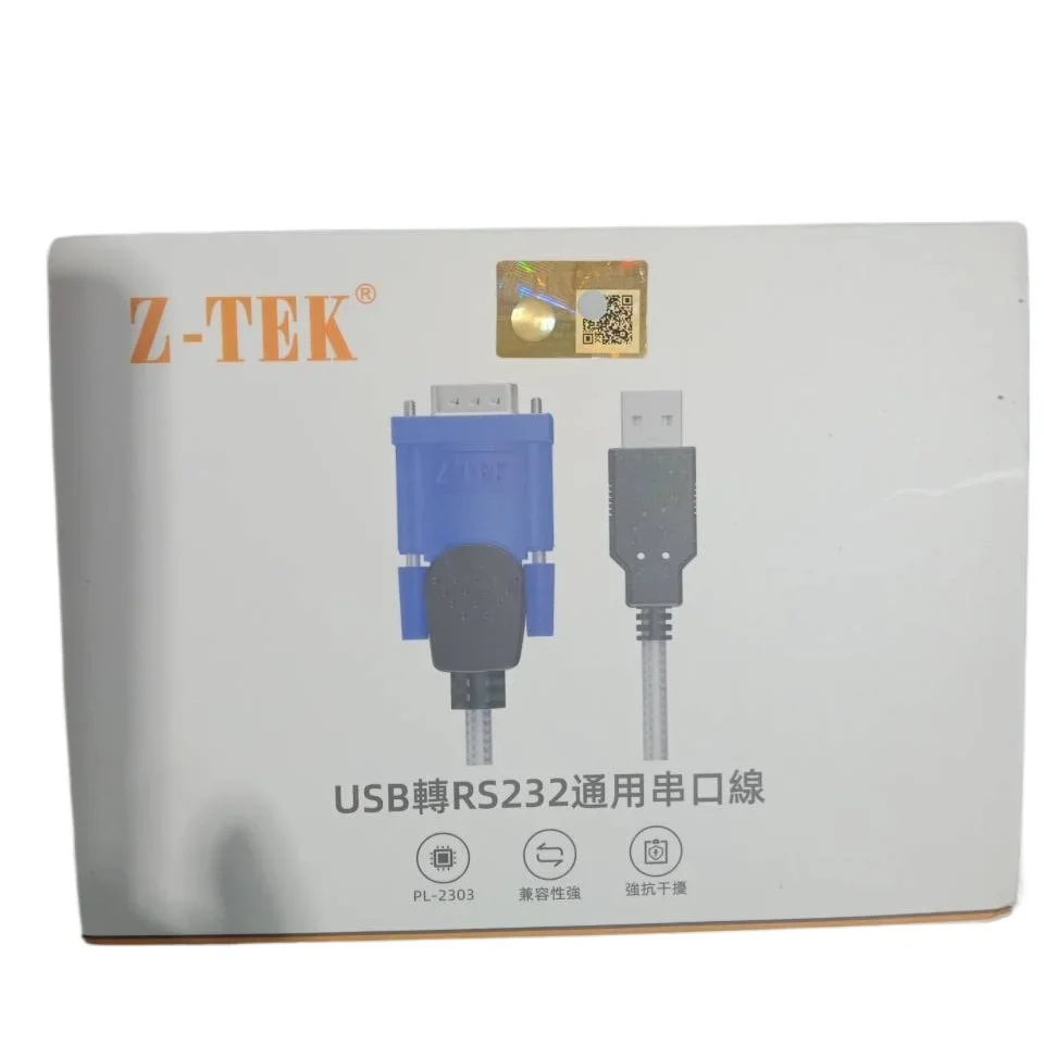 USB-232 Industrial Grade PLC Conversion Cable USB To RS232 Serial Port Z-TEK Universal Data Programming Download Line