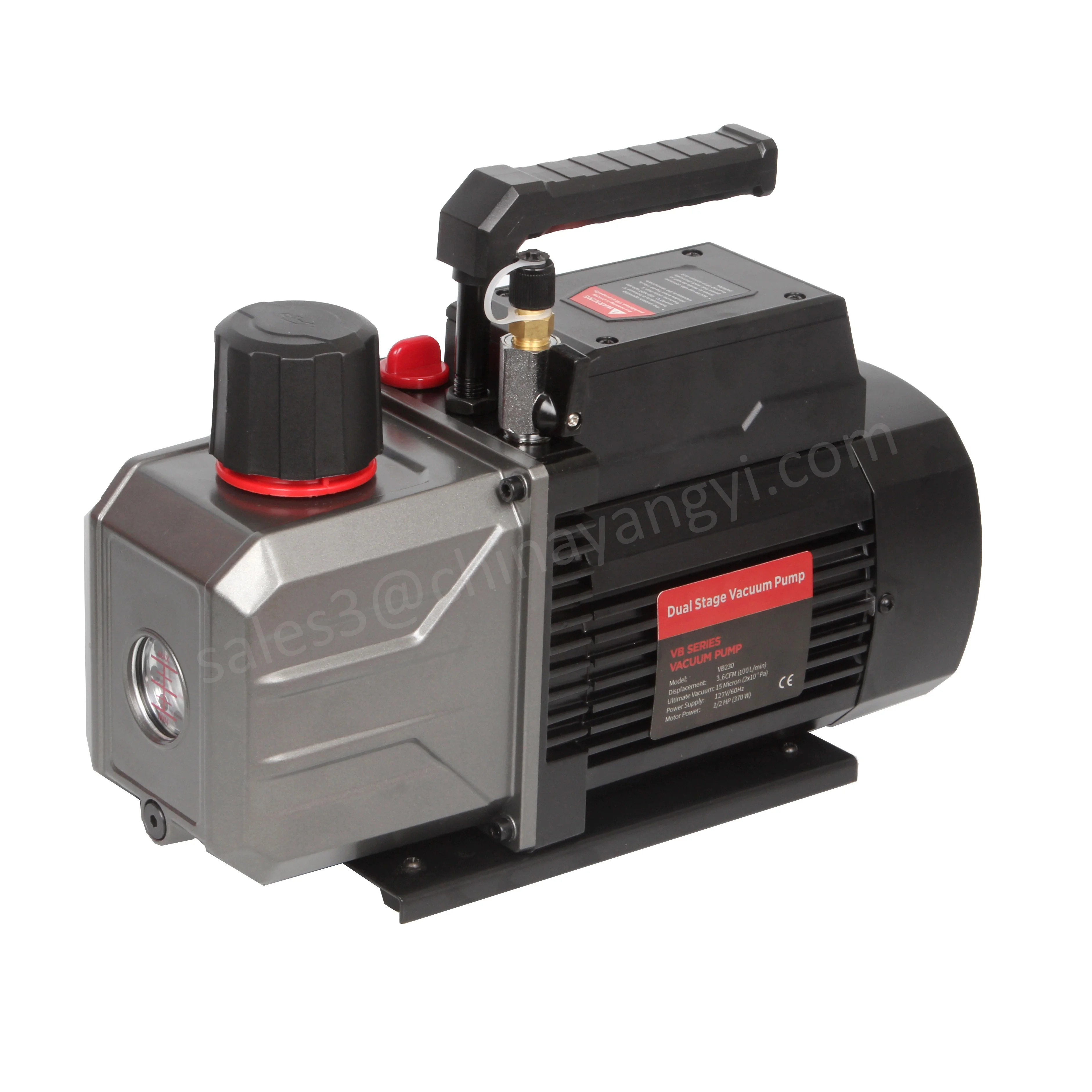 Pompa Vakum Anti-aliran Balik Otomatis HVAC dengan Katup Manual Otomatis dan Pengukur Vakum untuk R12 R22 R134a R410a