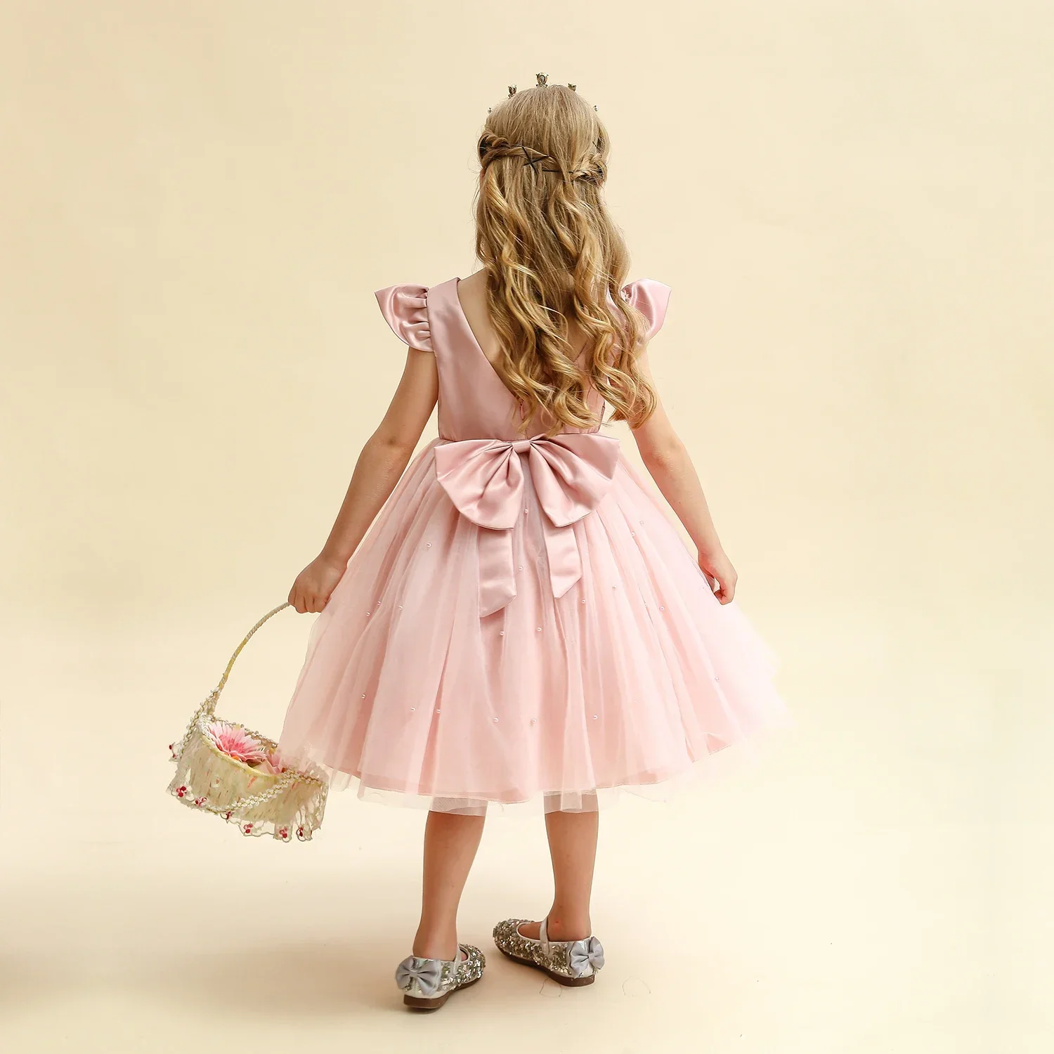 Girls Baby Summer Dress Wedding Birthday Party Fluffy Lace Dress 1-5 Y Toddler Dress Elegant Tutu Vestidos Kids Clothes