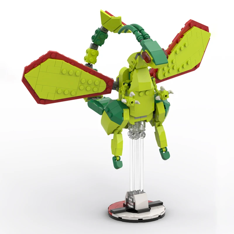 

341PCS MOC Creative Model Flygon Custom Building Blocks DIY Ideas Assembly Display Gift Collectible Showcase Home Home Decor Set