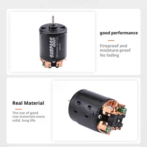 SURPASS HOBBY 540 Borstmotor 13T 17T 21T 23T 27T 35T 45T 55T 80T för 1/10 RC Terrängbil Lastbil med 60A ESC 5V/2A BEC 8 best sales WLtoys 16800 delar - №3