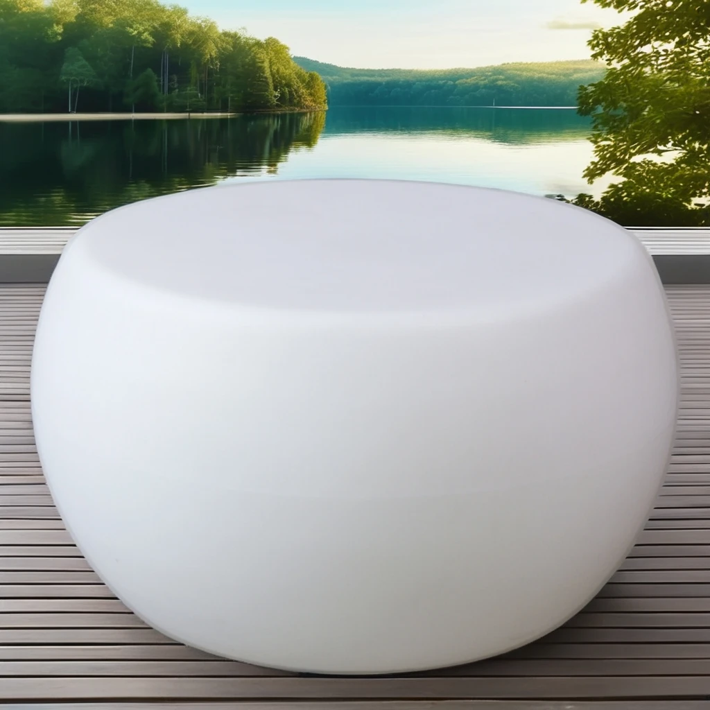 Table basse moderne en plastique, mobilier d'extérieur
