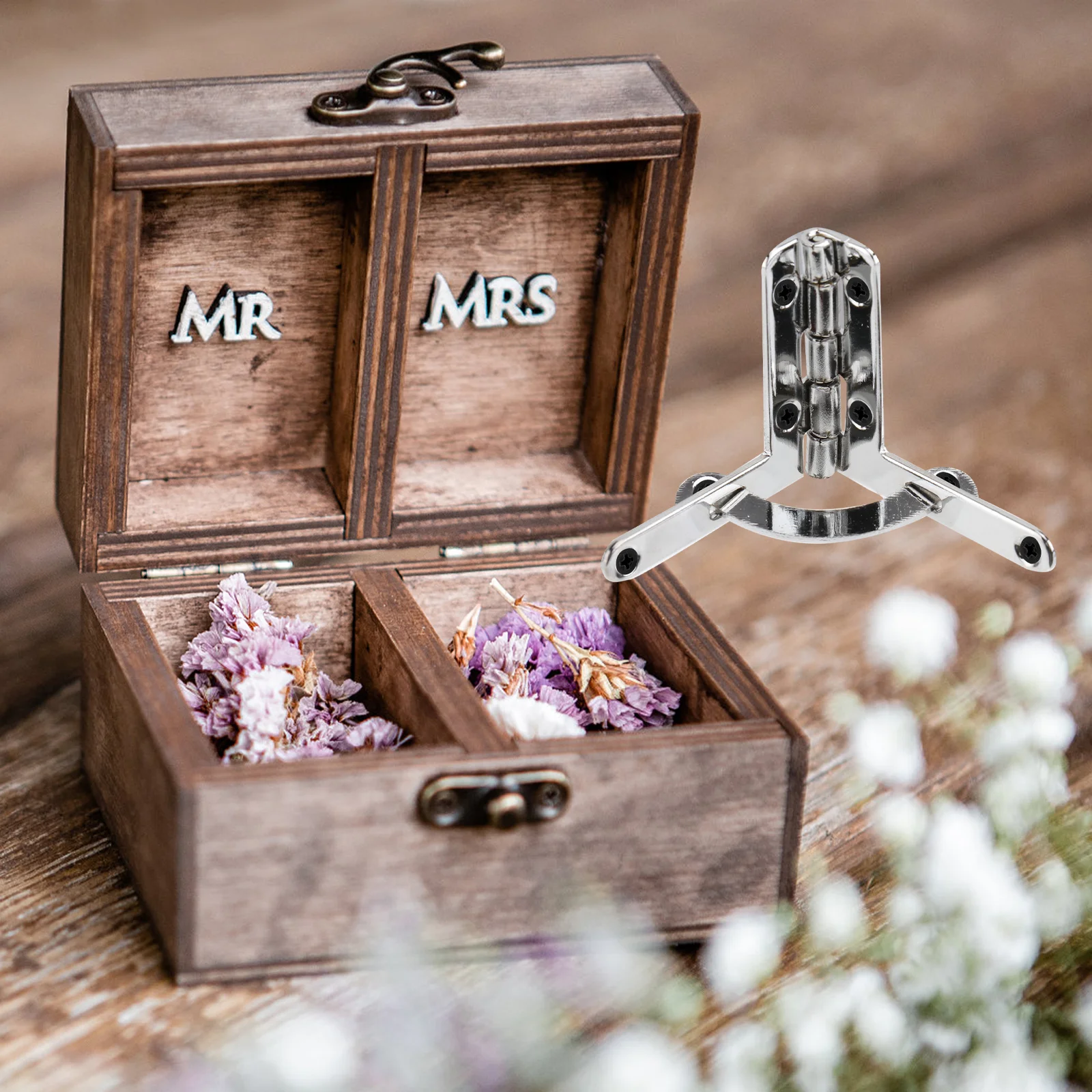 

6pcs Zinc Wooden Jewelry Case Wine Wine Cabinet Accessories Wooden Box Accessories Jewelry Box Hinges Spring Hinges