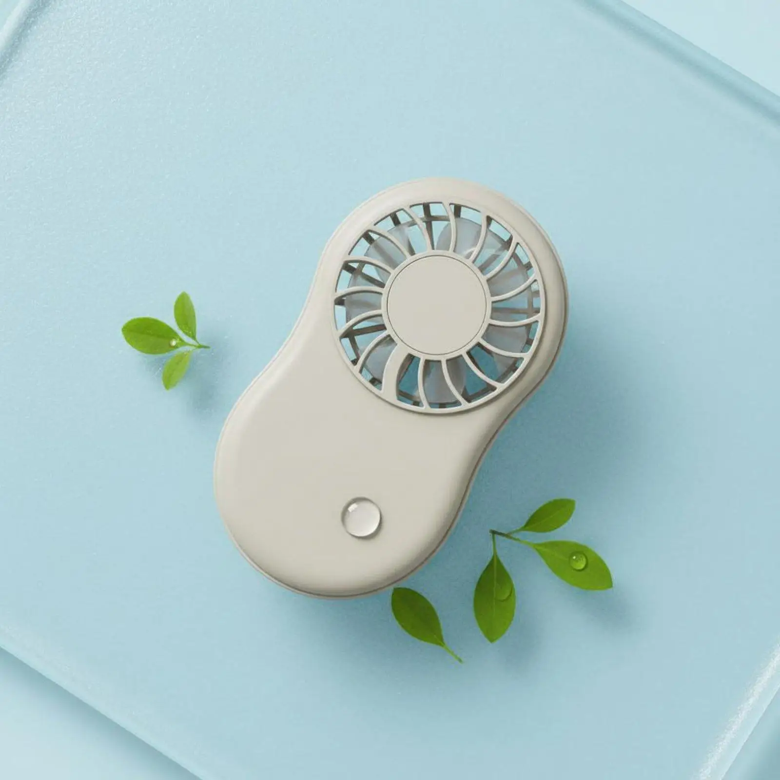 USB Rechargeable Portable Fan Ultra-mini Cooling Device Brushless Motor Low Noise Handy Fan for Office