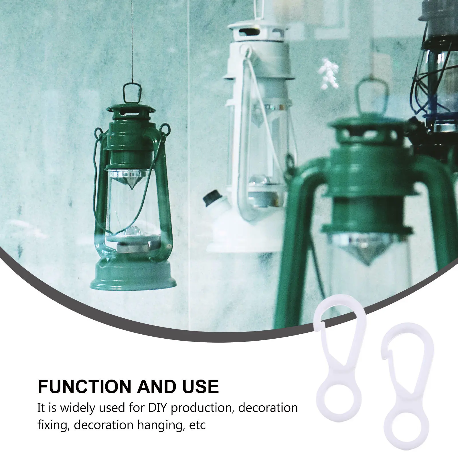 

250Pcs Mask Hanging Buckles Plastic Hooks Durable Practical DIY Lanyard Snap Clips Convenient for Mask Strap Hanging