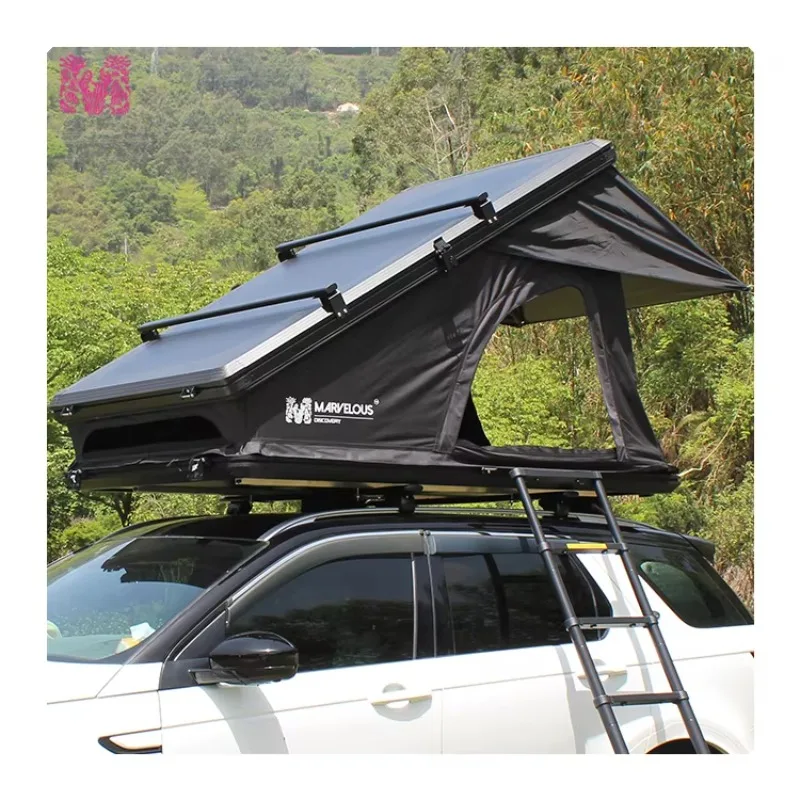 Tienda de Campaña para Techo de Camioneta 4x4, Fácil de Instalar, Tipo Pop-Up, Triangular, con Cubierta de Concha, para Exteriores