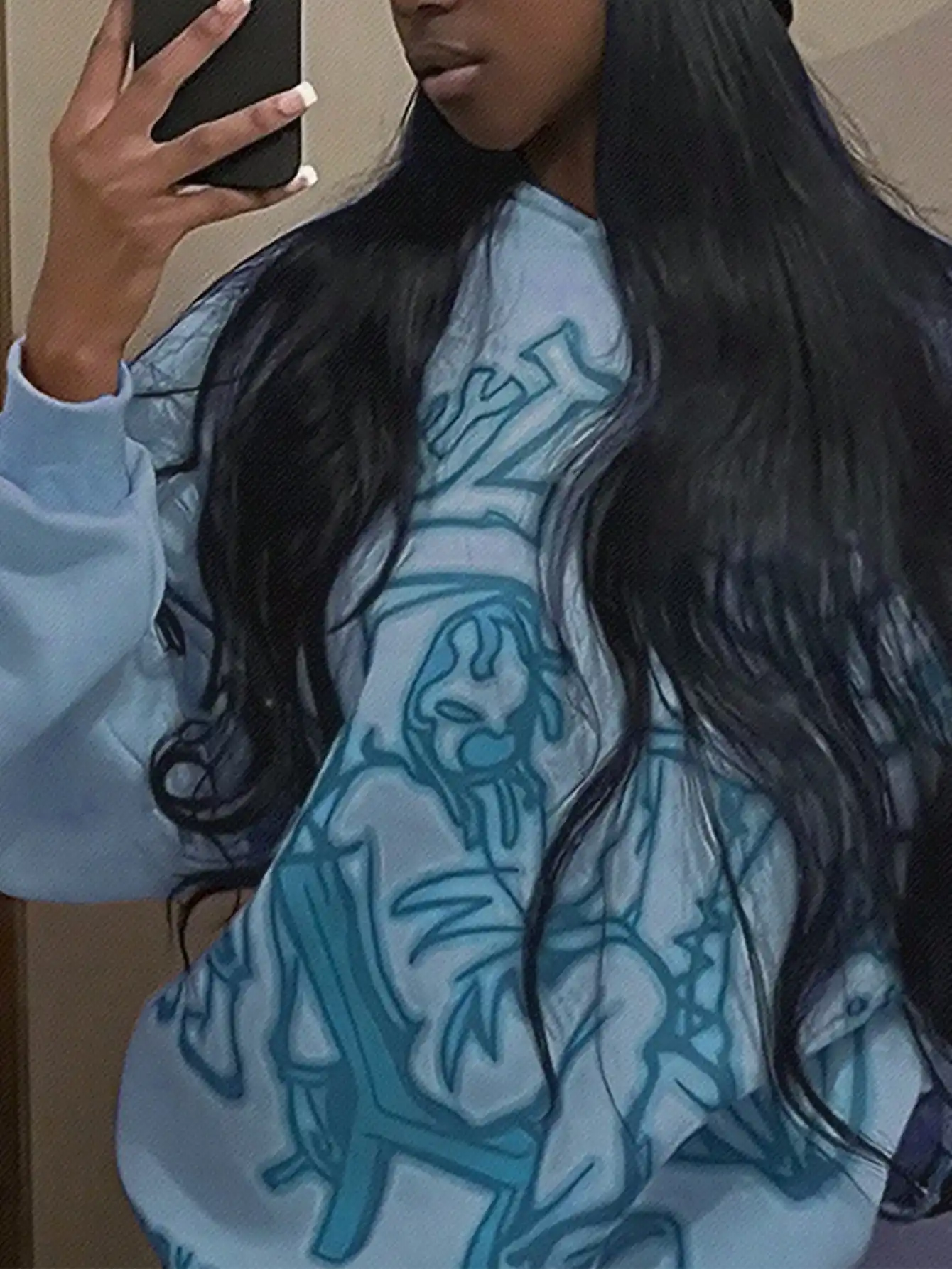 

Худи на молнии с графическим принтом Y2K и карманом-кенгуру, женская уличная толстовка с длинным рукавом