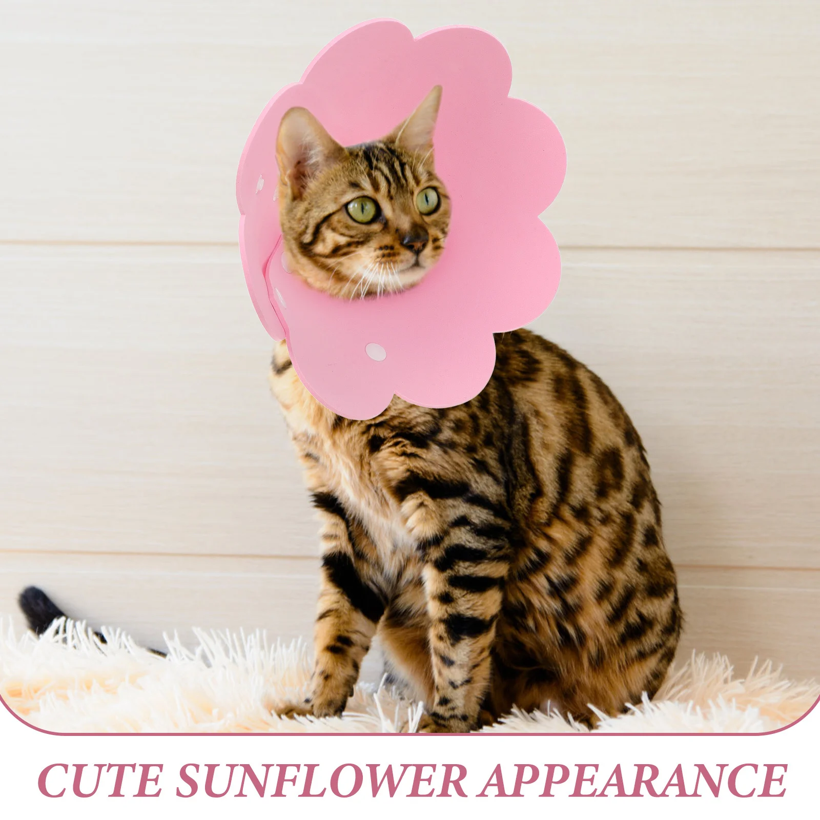 

Cat Soft Breathable Recovery Collar For Pet Surgery Wound Protection Prevent Licking Scratching After Operation Cartoon