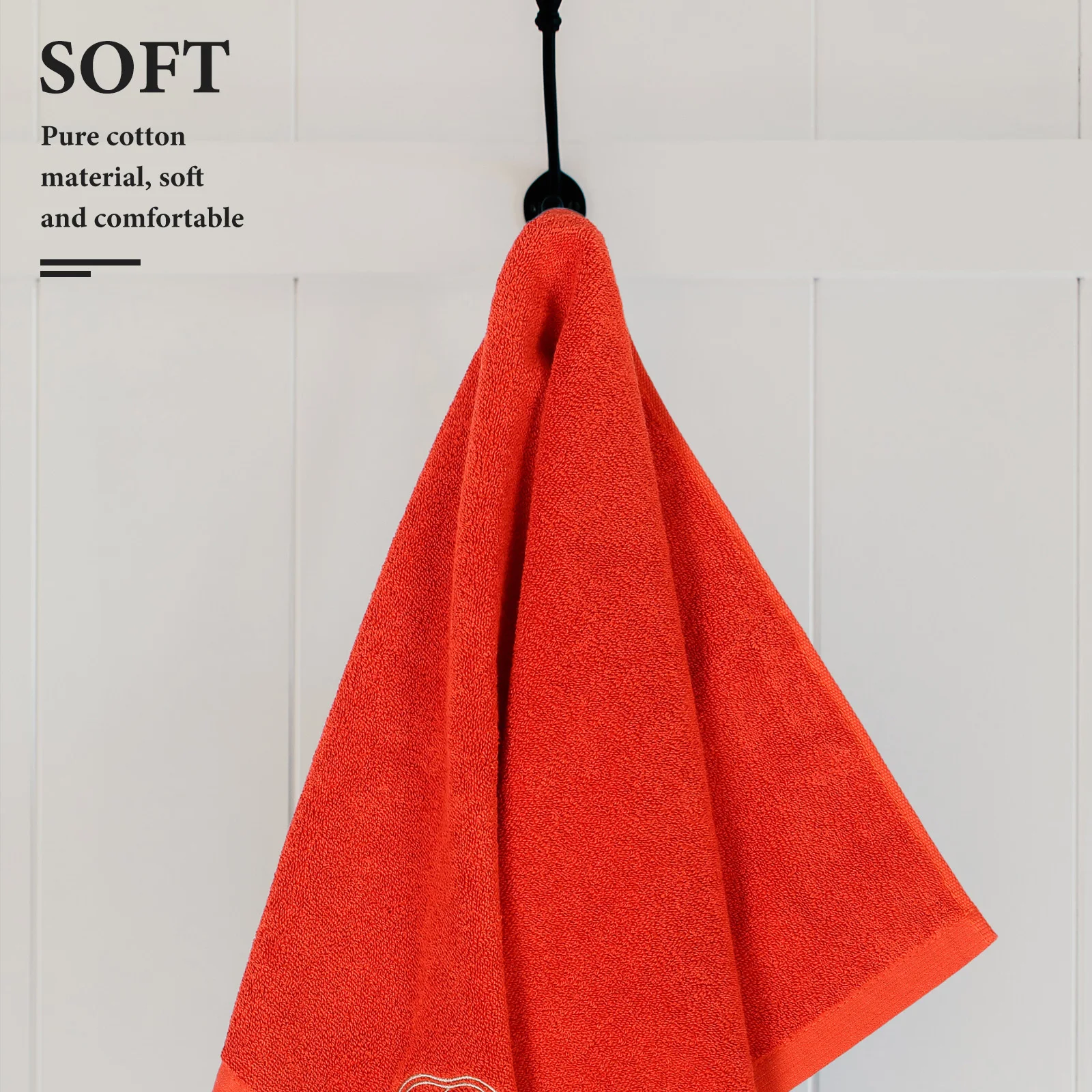 

Chinese Style Red Cotton Towels Soft Absorbent Bath Hand Wash Cloth Bathroom Spa Gym Red Towels Asian Washcloth
