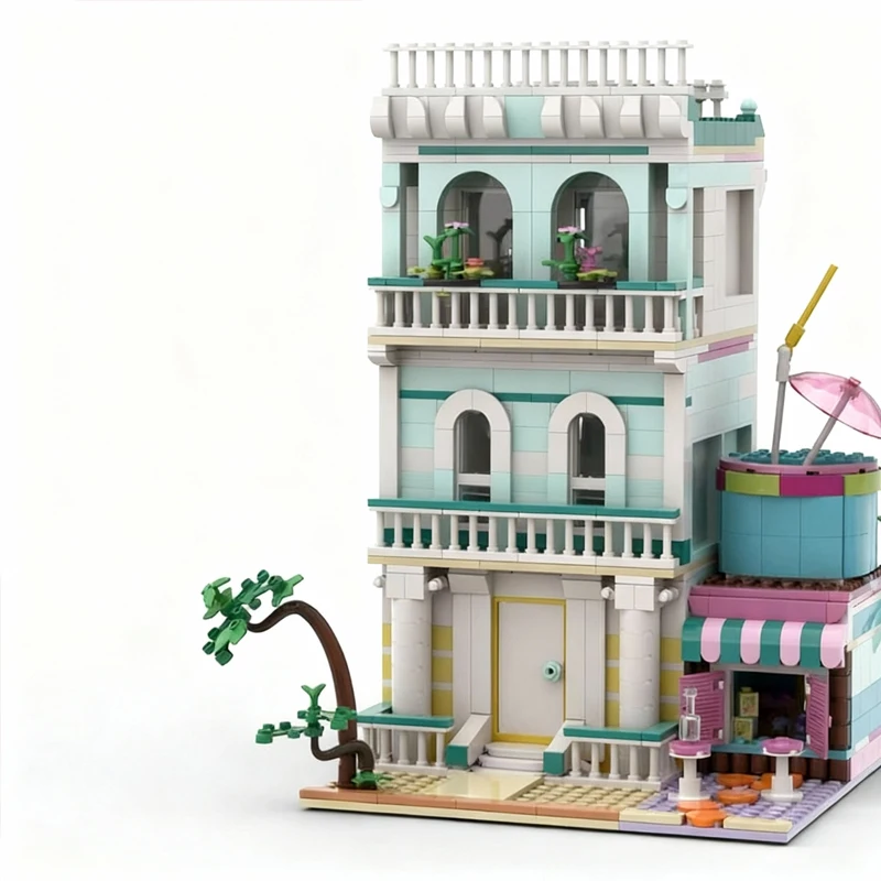 ชุดตัวต่อบล็อก 1025 ชิ้น ชุดตัวต่อ MOC แบบปรับแต่งได้ บล็อกตัวต่อแบบโมดูลาร์ เทคโนโลยีการออกแบบสร้างสรรค์ ของเล่น DIY สำหรับเด็กผู้ชาย ของขวัญวันหยุด