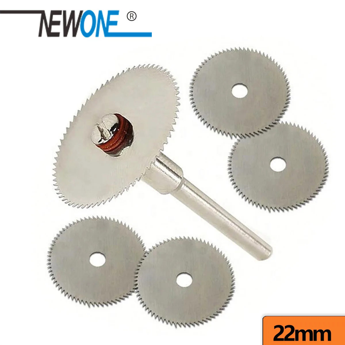 

5pcs 22mm Stainless Steel Mini Cricular Saw Blade Metal Wheel Cutting Disc with 3mm Fixed Rod Mandrel for Dremel Rotary Tools