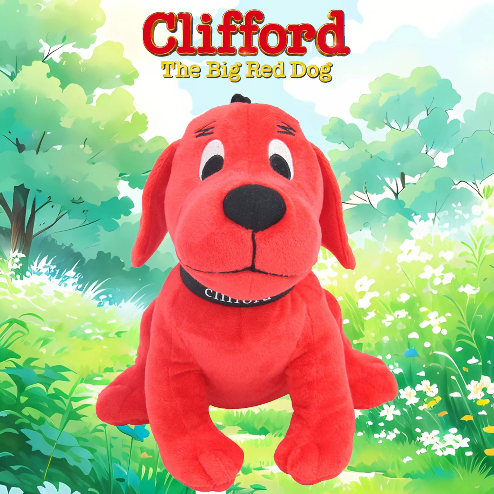 Kawaii Clifford The Big Red Dog Plush Doll Cartoon Anime Plush Toy Cute Clifford Soft Stuffed Doll Christmas Toy Gift for Girls