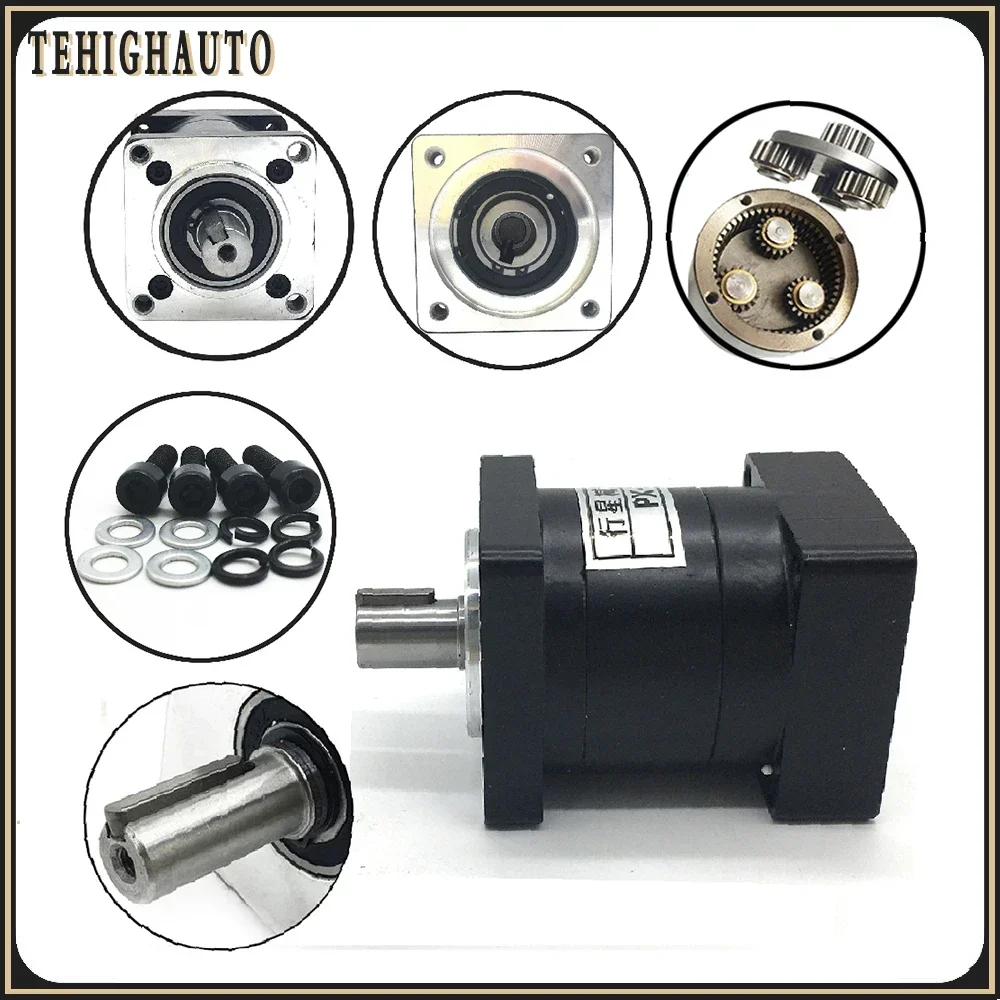 Nema 34 Planetary Gear 86mm Speed Ratio 3:1,5:1,10:1~216 Input 12.7/14mm Stepper Motor Reducer Step-down Gearbox Nema34 CNC