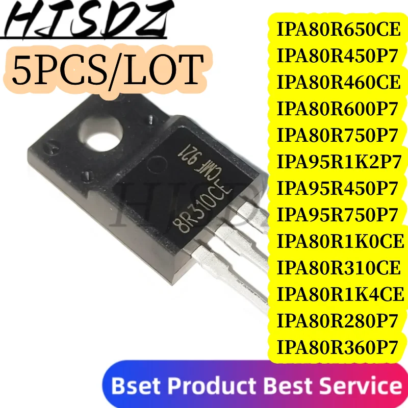 5SZT/LOT IPA80R1K0CE 8R1K0CE 18A 800V IPA80R450P7 IPA80R360P7 80R360P7 IPA80R1K4CE 8R1K4CE IPA80R280P7 80R280P7 TO-220F