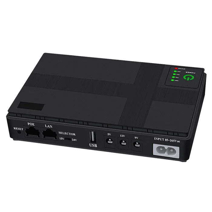 18W SHANPU Mini Ups 18W 12V Dc1018P-8800Mah Ups Power Supply Type C 24V 3A Usb Output